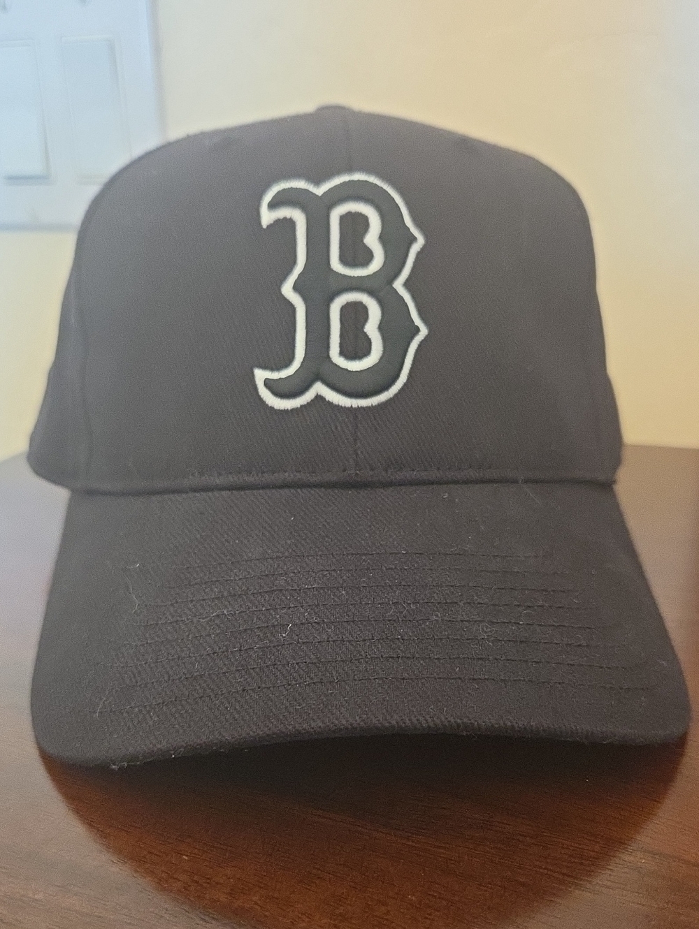 Boston Red Sox Black Embroidered Logo - Women Accessories Hats Adjustable Size